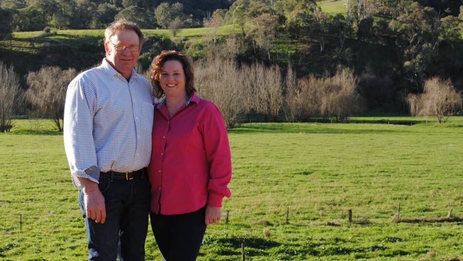Ian and Karen Hillas at their Georges Creek property.