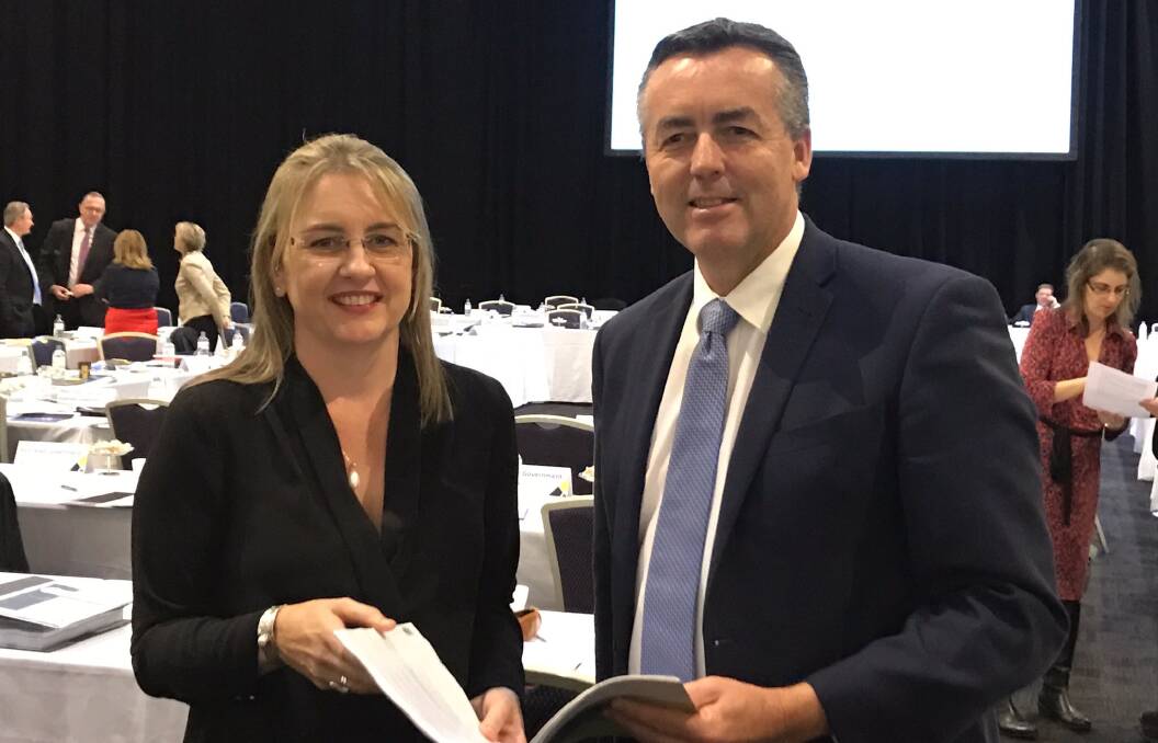 Victorian transport minister Jacinta Allan and former federal transport and infrastructure minister Darren Chester last year.