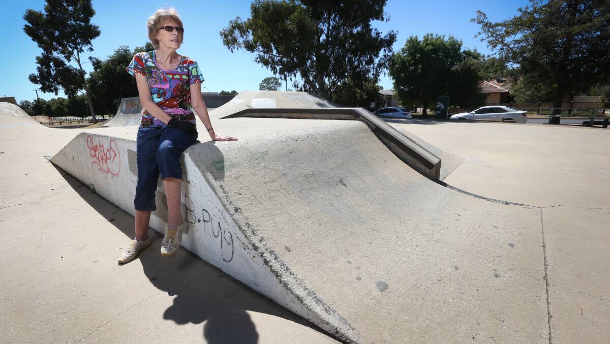 TAKING A STAND: Corowa skate park committee member Ellen Lewis has vowed to fight plans to relocate the facility. Picture: KYLIE ESLER