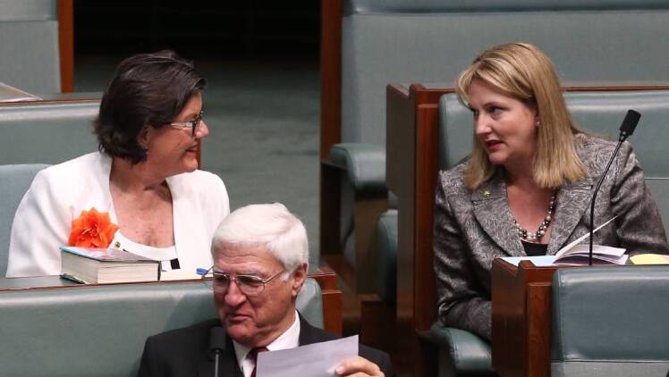 TOGETHER AGAIN: Federal independents, Cathy McGowan, Bob Katter and Rebekha Sharkie will be back in the federal parliament when it resumes next month.