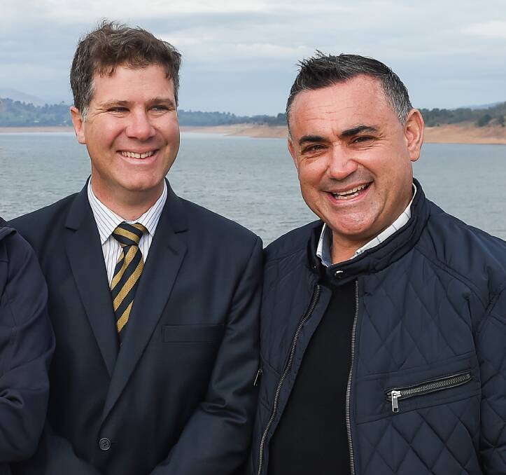 GAME CHANGER: NSW Deputy Premier John Barilaro will be joining Albury MP Justin Clancy on Thursday.