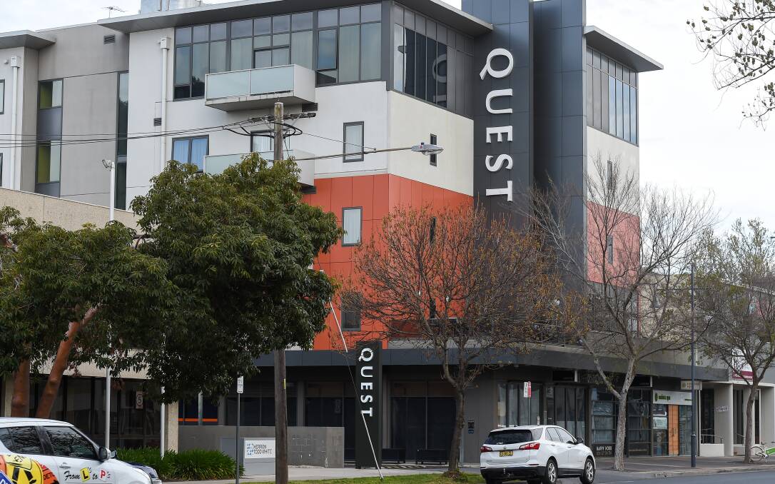 END OF THE ROAD: Management of Quest Apartments in Kiewa Street have decided to sell their leasehold of the property. Picture: MARK JESSER