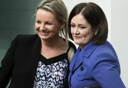 Liberal colleagues Sussan Ley and Sarah Henderson remain united on banning live sheep exports. Picture: FAIRFAX