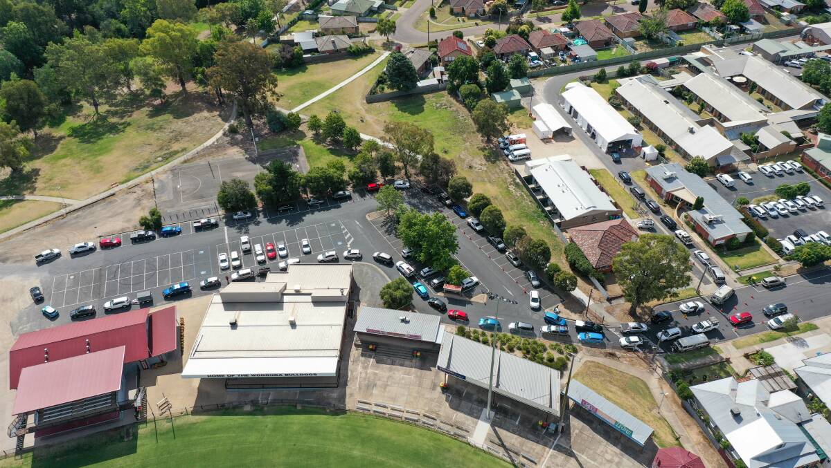 FILLED TO CAPACITY: Testing clinics including Vermont Street, Wodonga were swamped when a major COVID-19 outbreak occurred in October. Picture: MARK JESSER