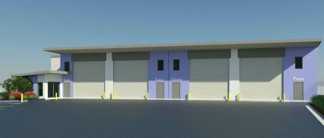 An artists impression of the warehouse facility approved by Albury Council this week.