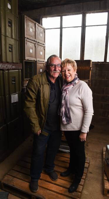 LAST HURRAH: Bill and Debbie Toole are holding a clearing sale on June 23 in an attempt to offload stock dating back to World War II. Picture: MARK JESSER