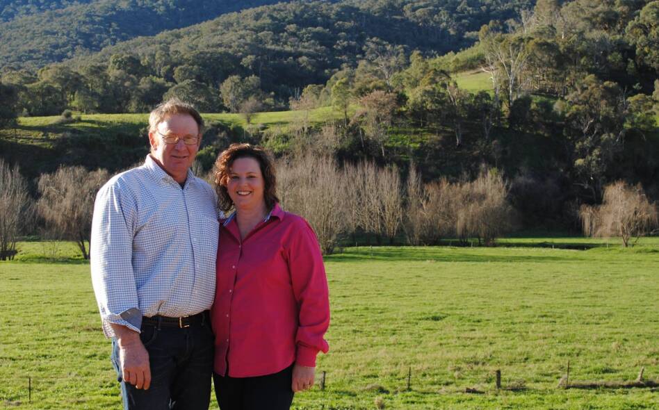 Ian and Karen Hillas at their Georges Creek property where they want to establish a paintball venue.