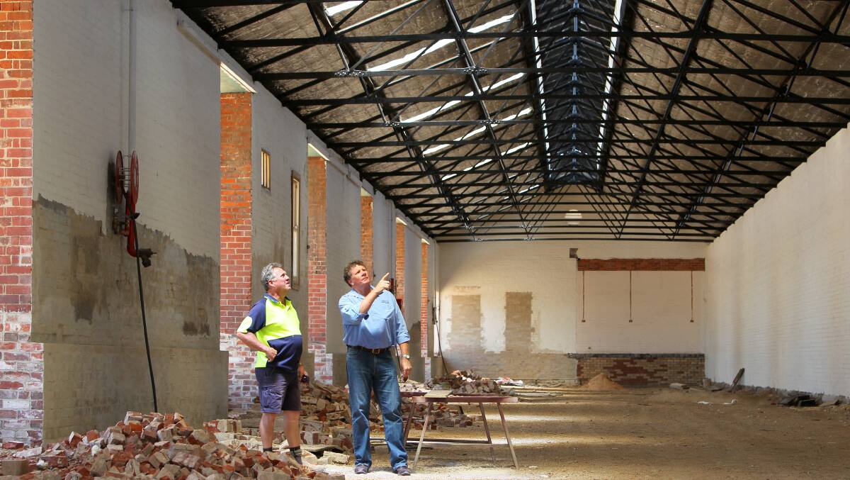 Wodonga's railway goods shed underwent a transformation by Southern Cross Developers in 2013. The shed will be home to a beer cafe.