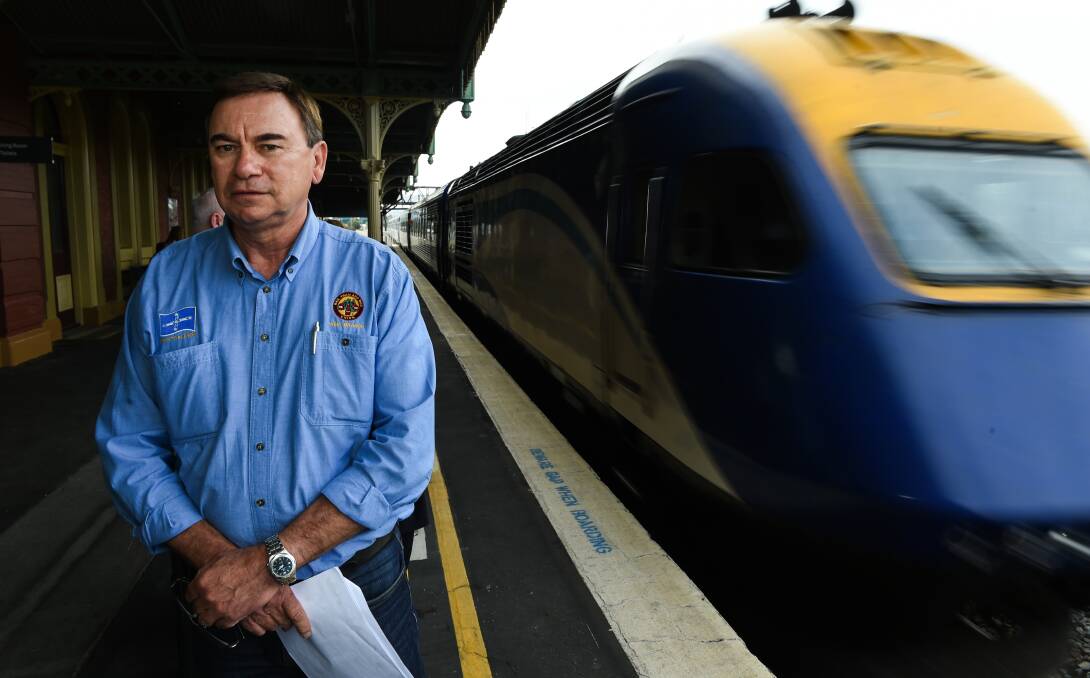 FINAL DECISION: Mick Cartwright is urging NSW Trains to fill one more spot during the day at Albury, during peak hours. Picture: MARK JESSER