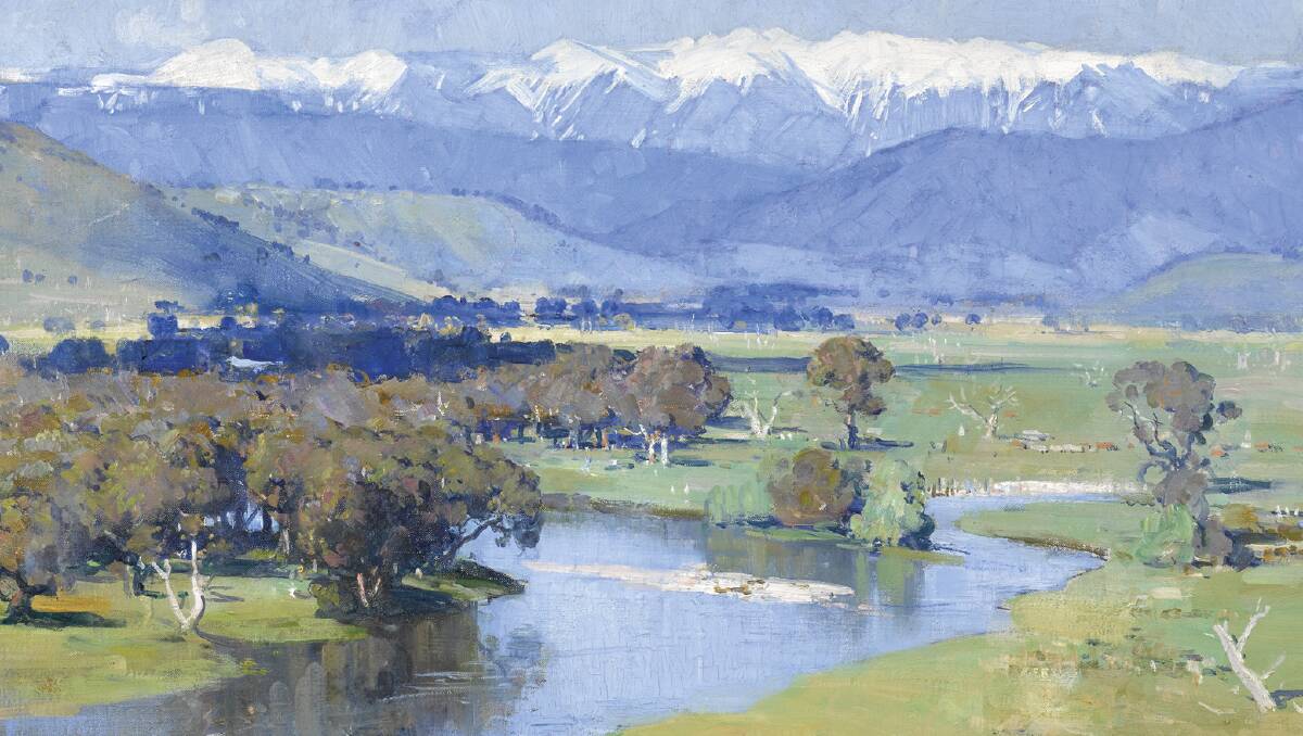 Arthur Streeton's The Murray and the Mountain painting of Corryong to go up  for auction | The Border Mail | Wodonga, VIC