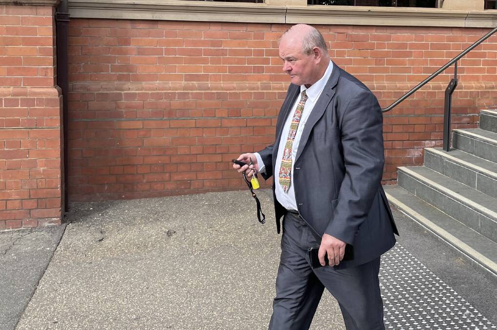 TESTIMONY: Former Wagga council general manager Alan Eldridge leaves court on Monday after taking the stand for the first time in his unfair dismissal lawsuit. Picture: Rex Martinich