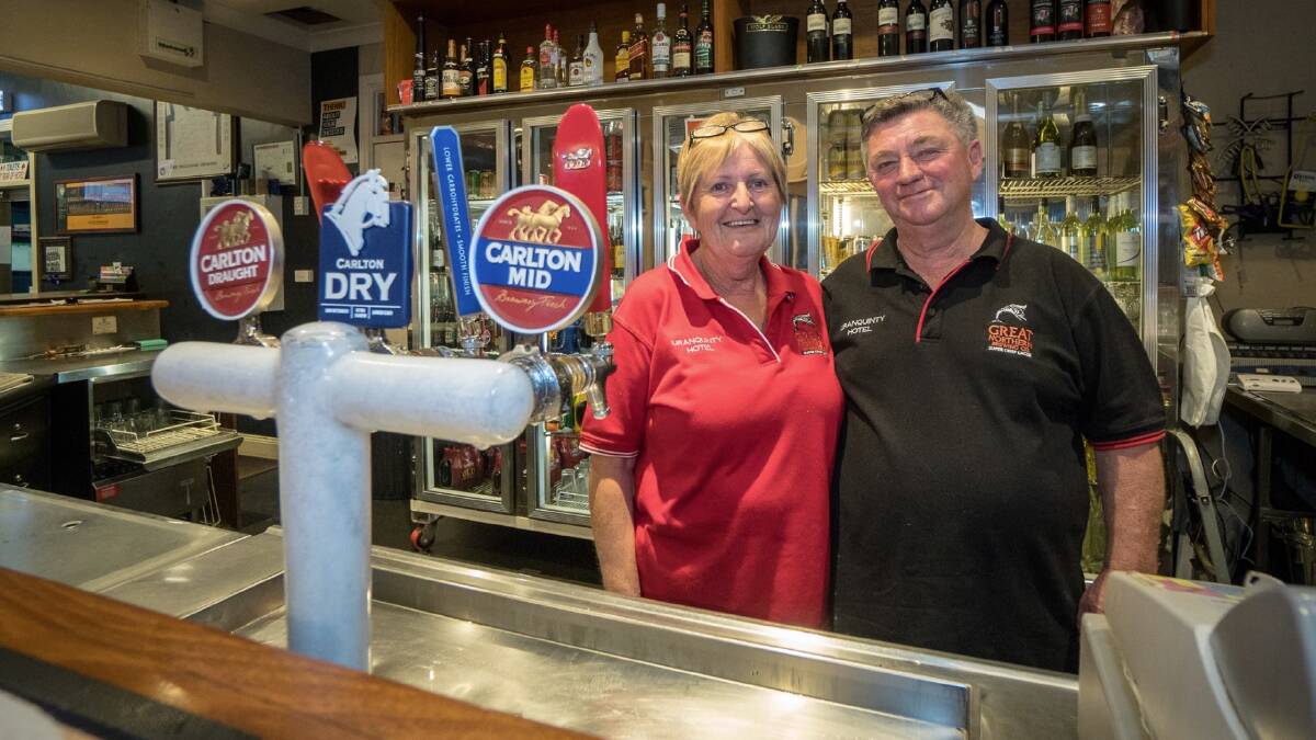 WINDING DOWN: Des and Rhonda Bowditch, current owners of the Uranquinty Pub, say they are looking to retire soon. Picture: Supplied