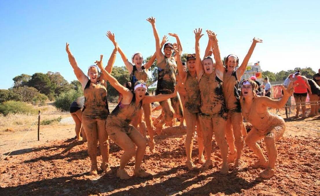 NO MORE: A group of participants at a Miss Muddy event. Move Enterprises, the company behind the national event that involves a mud-based obstacle course, has cancelled all upcoming events. Picture: Miss Muddy