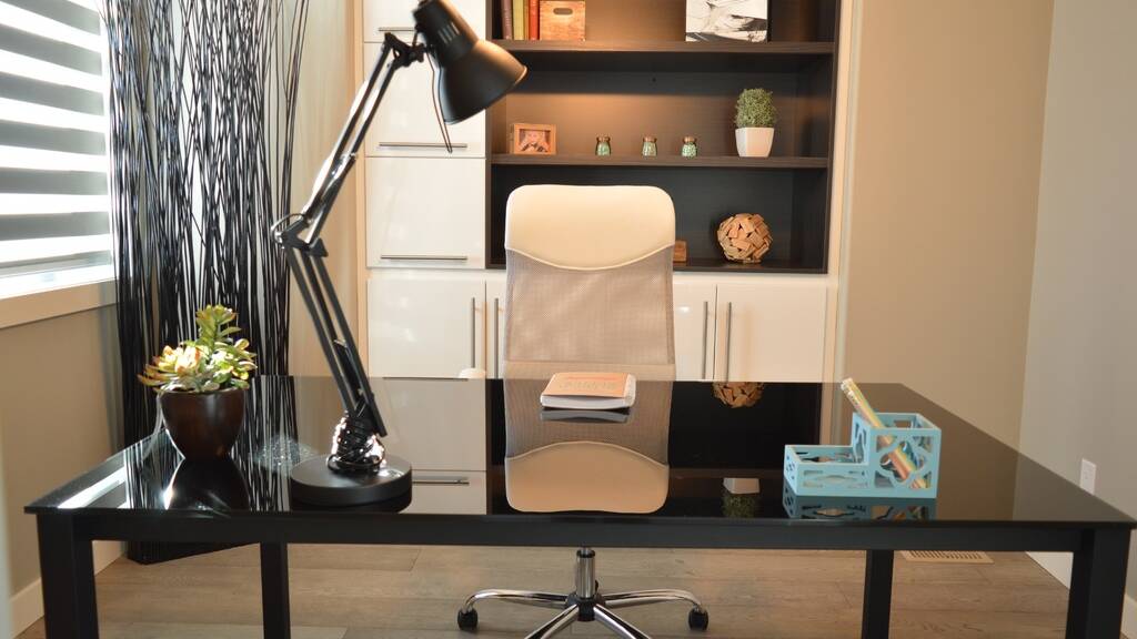 Bright ideas: Your home office desk lamp should be adjustable and have a swivel head. Picture: Supplied