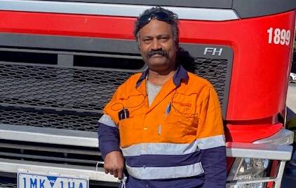 Great opportunities: Krishna Mallampati has worked with Ron Finemore Transport for ten years. Picture: Supplied