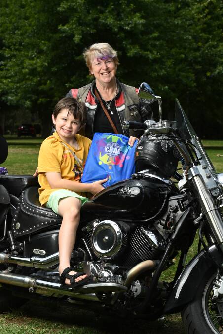 ON ITS WAY: Megan Hitchens has made a donation to kick-start cancer care bags for kids, which Seth Gordon, 11, would have used during his treatment. 