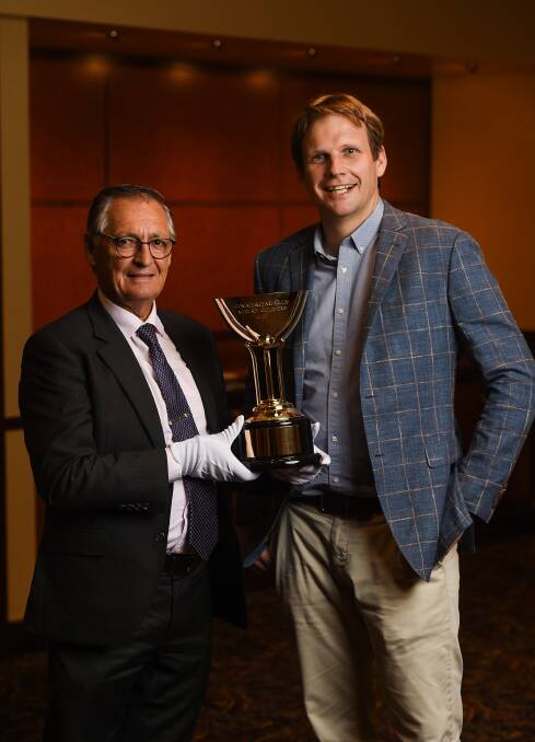 CUP CHANCE: Bjorn Baker (right) is aiming to win his first Albury Gold Cup with Fun Fact. The Sydney-based trainer has never previously had a runner in the $200,000 feature and has booked Brodie Loy to ride.