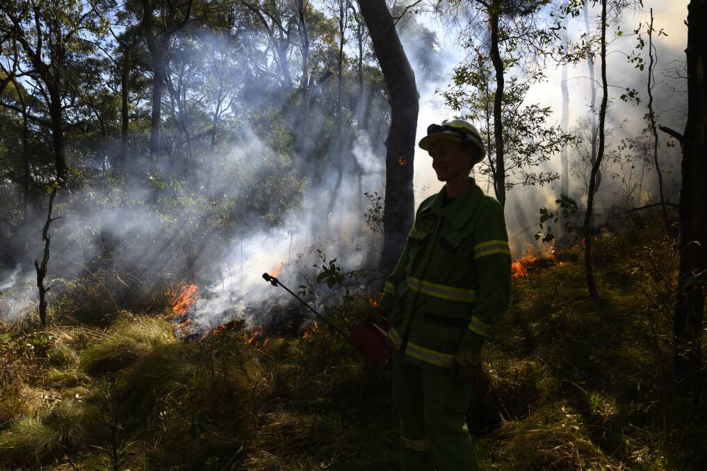 CFA and their partner groups are making the most of cooler autumn conditions to conduct fuel reduction burns to lower bushfire risk while farmers and private landholders are capitalising on favourable temperatures to carry out stubble burns. Picture by Mark Jesser