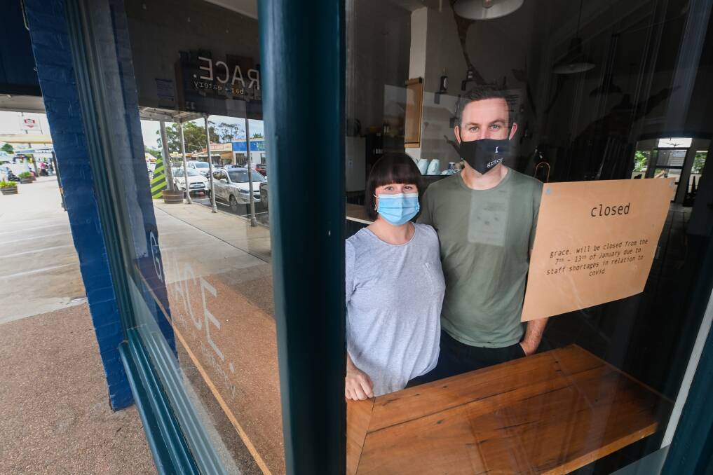 IMPACTS: Rutherglen's Grace by Milkin Kitchen has closed for a week with owners Erica and Matthieu Miller making the difficult decision to protect staff. Picture: MARK JESSER