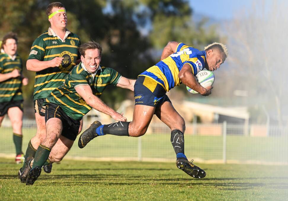 Sailasa Vakarau scored five tries in two matches for the Steamers on Saturday. Picture: MARK JESSER
