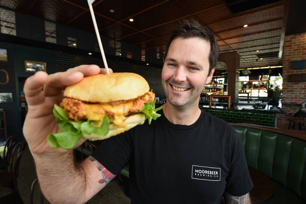 OPEN: Burger Urge Wodonga owner Greg Dean is officially in business today with 31 Border staff employed. Picture: MARK JESSER
