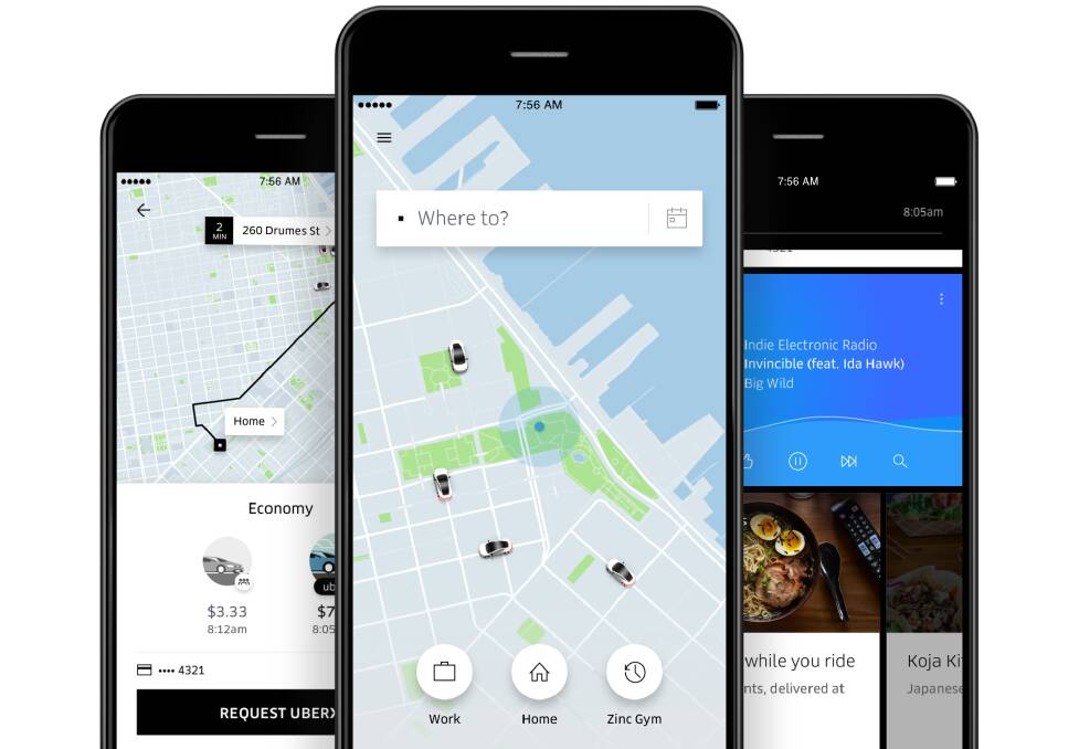 UBER IS COMING: The ride-sharing company has opened the app up to drivers across NSW, including Albury. 