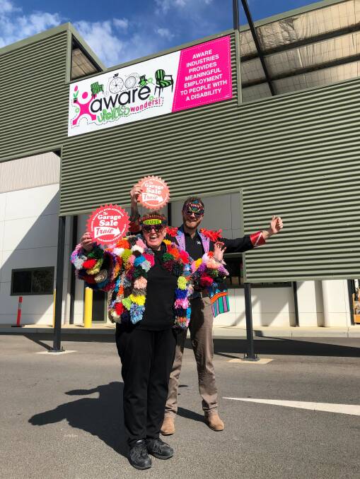 RECYCLE: Aware Upcycle and Recycle Shop's Trish Bradley and Dylan Muggivan invite the community to their car boot garage sale. 
