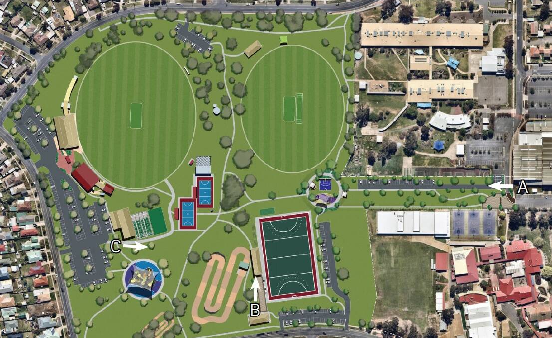 UPGRADES: The Birallee Park masterplan aims to provide a central multisport facility.