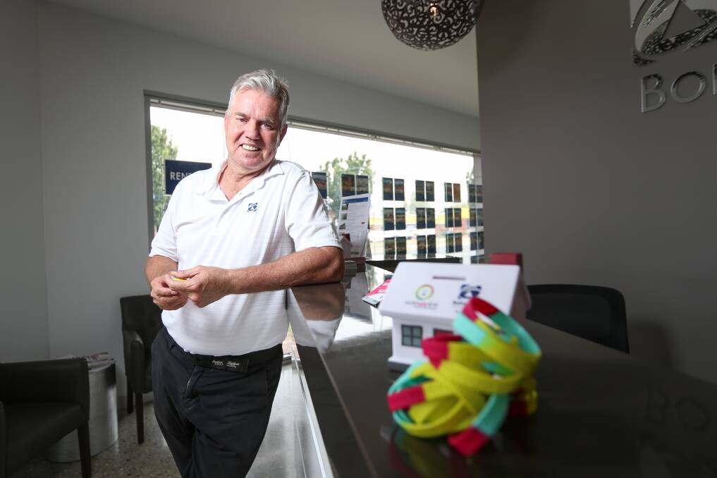 CAUSE: First National Real Estate CEO Ray Ellis is raising awareness for Kids Helpline. Picture: JAMES WILTSHIRE