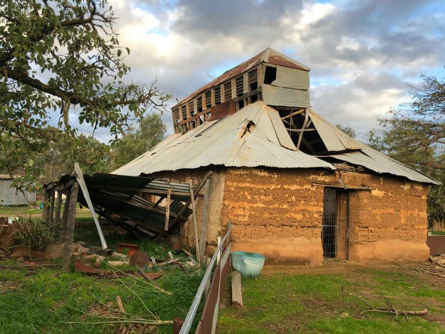 HOLDING ON: The magnanerie received significant damage in August with the roof collapsing. A couple are hoping to raise $100,000 to restore the historic building.