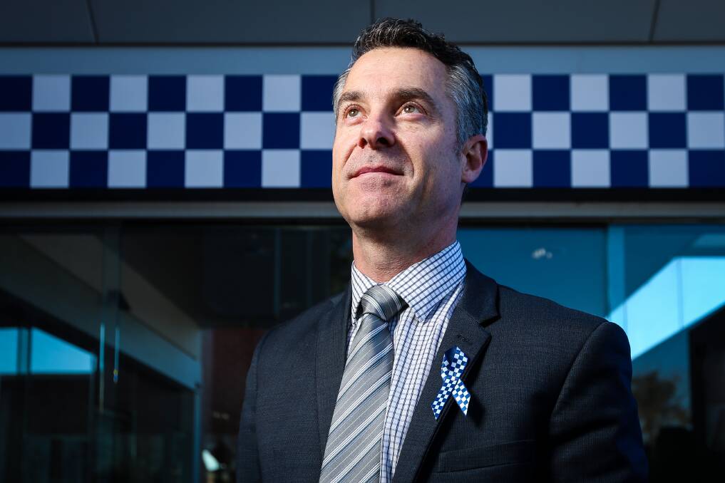 NEW JOB: Detective Sergeant Graeme Simpfendorfer is the new Blue Ribbon Foundation North East branch president. Picture: JAMES WILTSHIRE