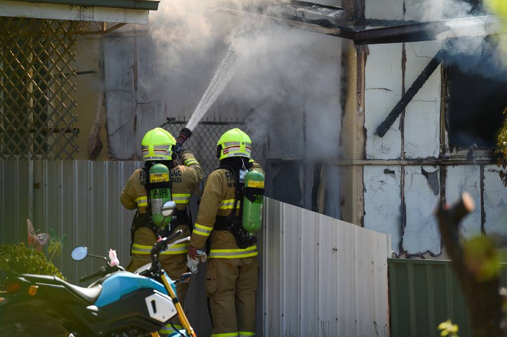 THANKS: The teenager hurt in a North Albury fire has thanked firefighters, police officers and paramedics for saving her life. Picture: MARK JESSER