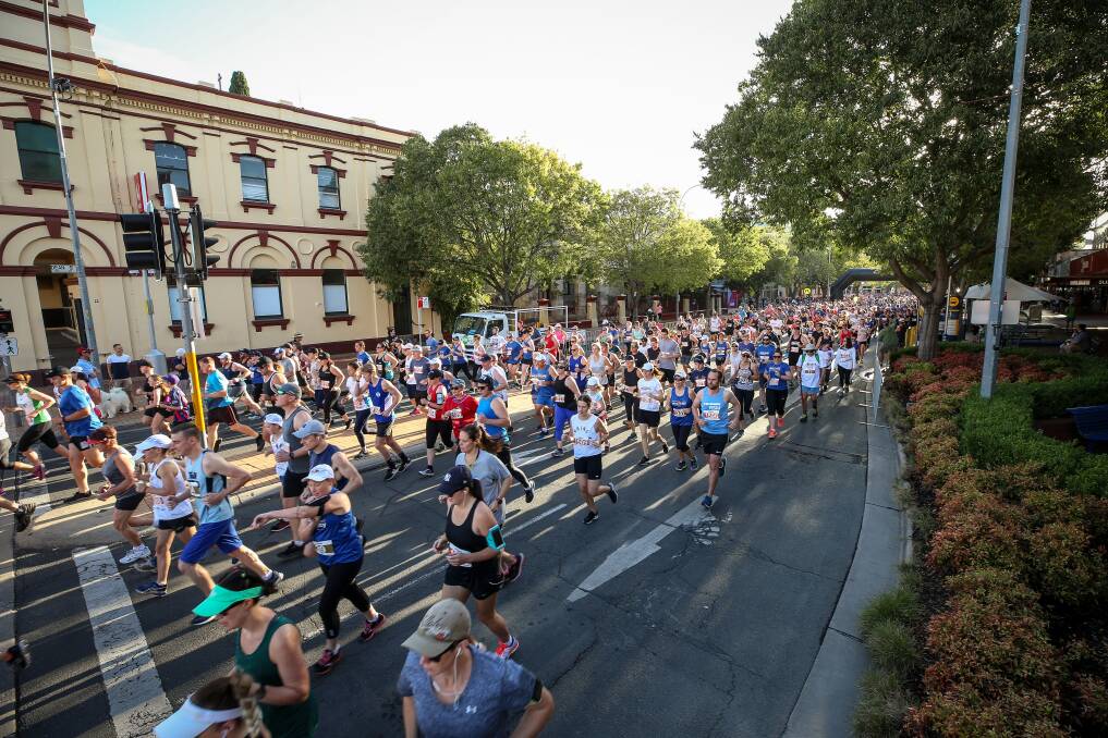START LINE: More than 21,000 have taken part in the City2City across the five years with more than $540,000 raised. Picture: JAMES WILTSHIRE