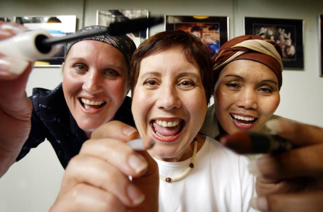 Participants celebrate the first workshop on the Border in 2004.