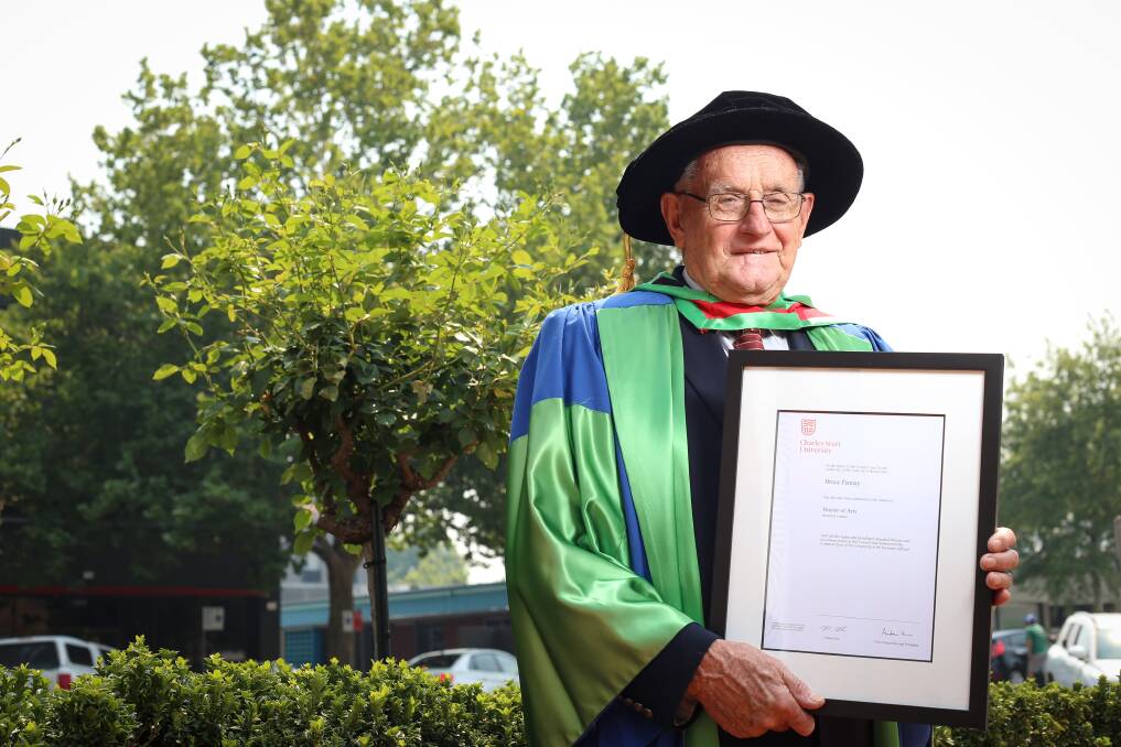 HONOUR: Associate Professor Bruce Pennay was recognised as an Honorary Doctor of Arts at the ceremony on Wednesday.