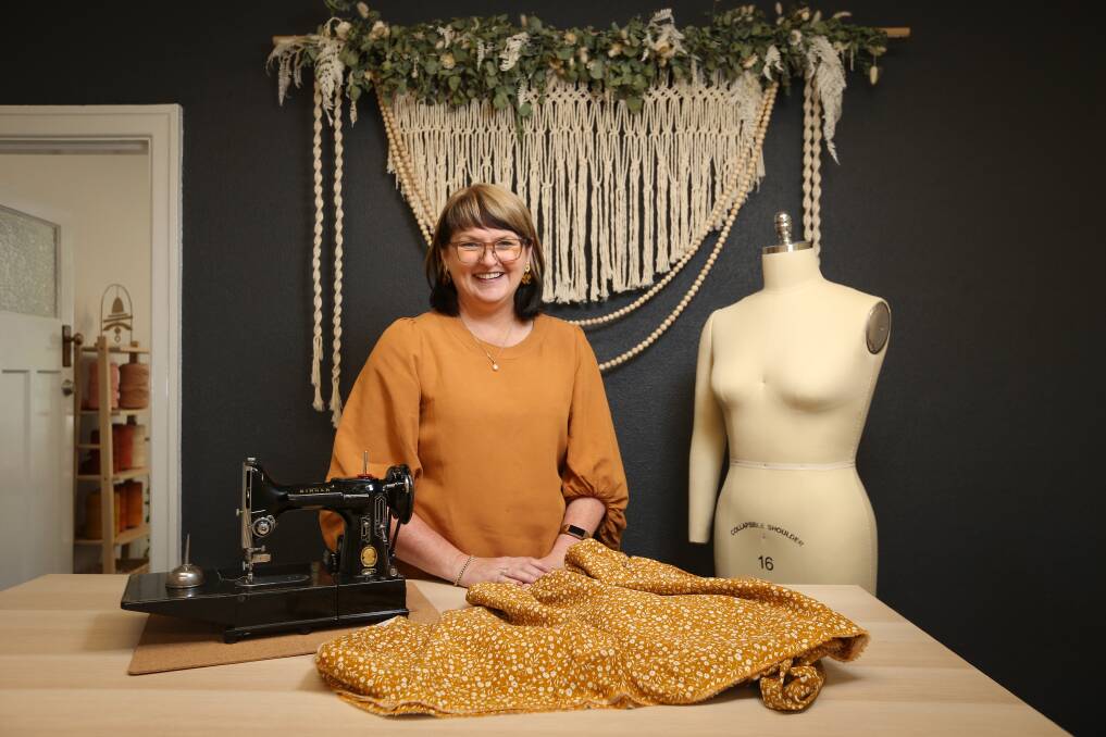 CREATIVE SPACE: Flourish Creative Studio owner Deanna Fletcher plans to run sewing, macrame, weaving and more classes from mid-January. Picture: JAMES WILTSHIRE