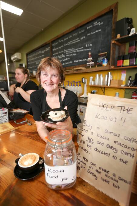 HELPING HAND: Red Brik Caffe co-owner Heather Chowanetz is donating $10 per deal to help koalas affected by bushfires. 