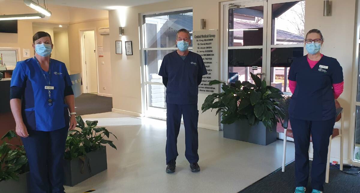 FOR PATIENTS: Central Medical Group staff will wear face masks to protect themselves and patients. Picture: FACEBOOK