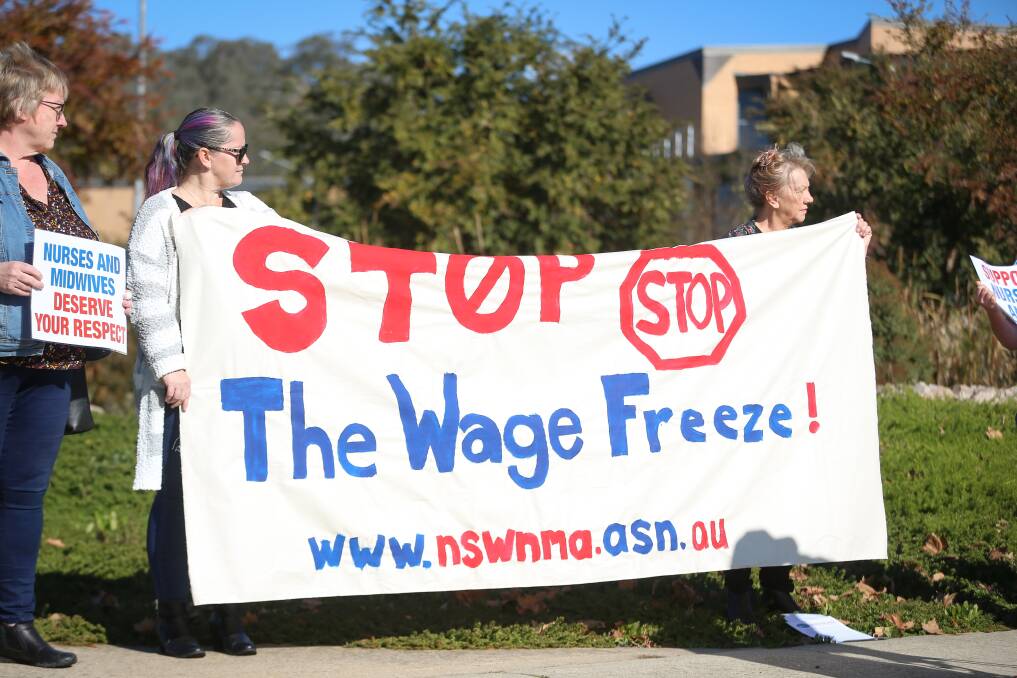 Albury nurses 'appalled' with NSW wage freeze