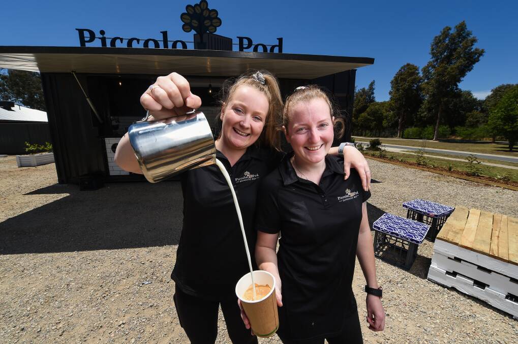 NEW SITE: Sisters Tamara and Emily Broad, who grew up in Corryong will be working together at the Killara Piccolo Pod. Picture: MARK JESSER