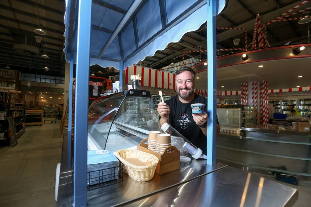 I SCREAM YOU SCREAM WE ALL SCREAM FOR ICE CREAM: Gundowring Ice Cream owner James Crooke is excited to be collaborating with Harris Farms. Picture: TARA TREWHELLA