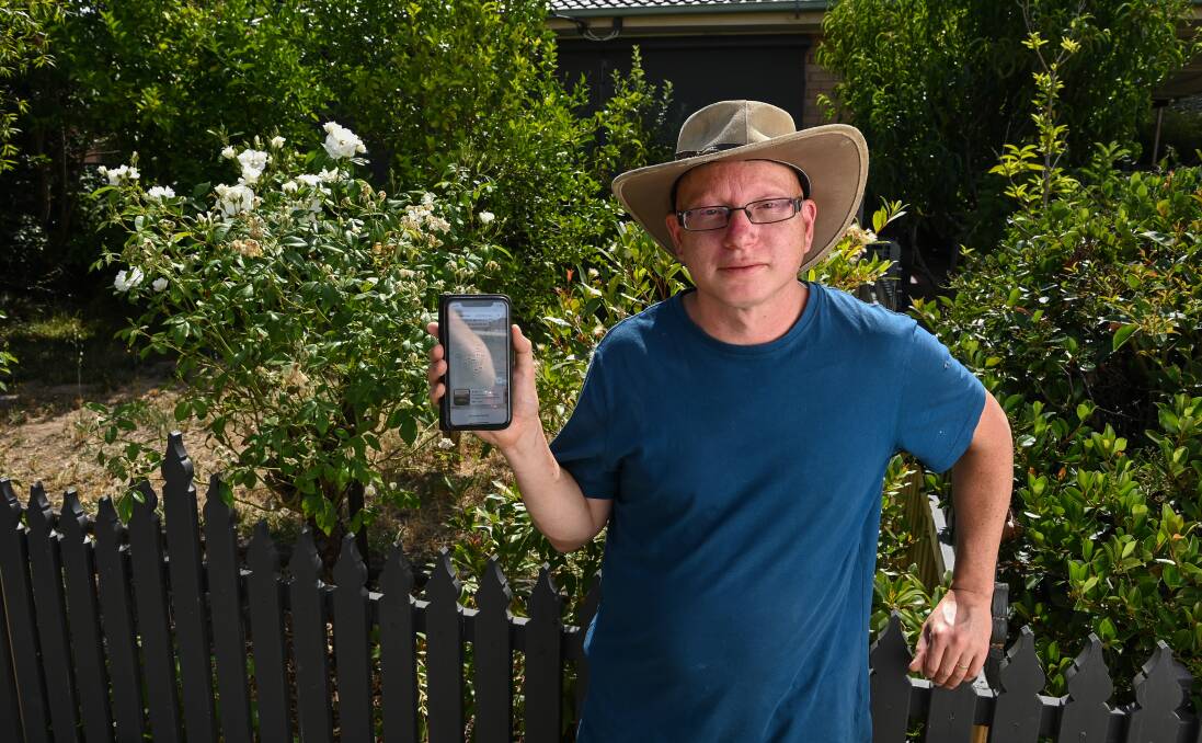 CONCERN: Airbnb host Martin Page, pictured at his Wodonga property, was forced to cancel a booking by travellers from Sydney after they refused to get a COVID test. Picture: MARK JESSER