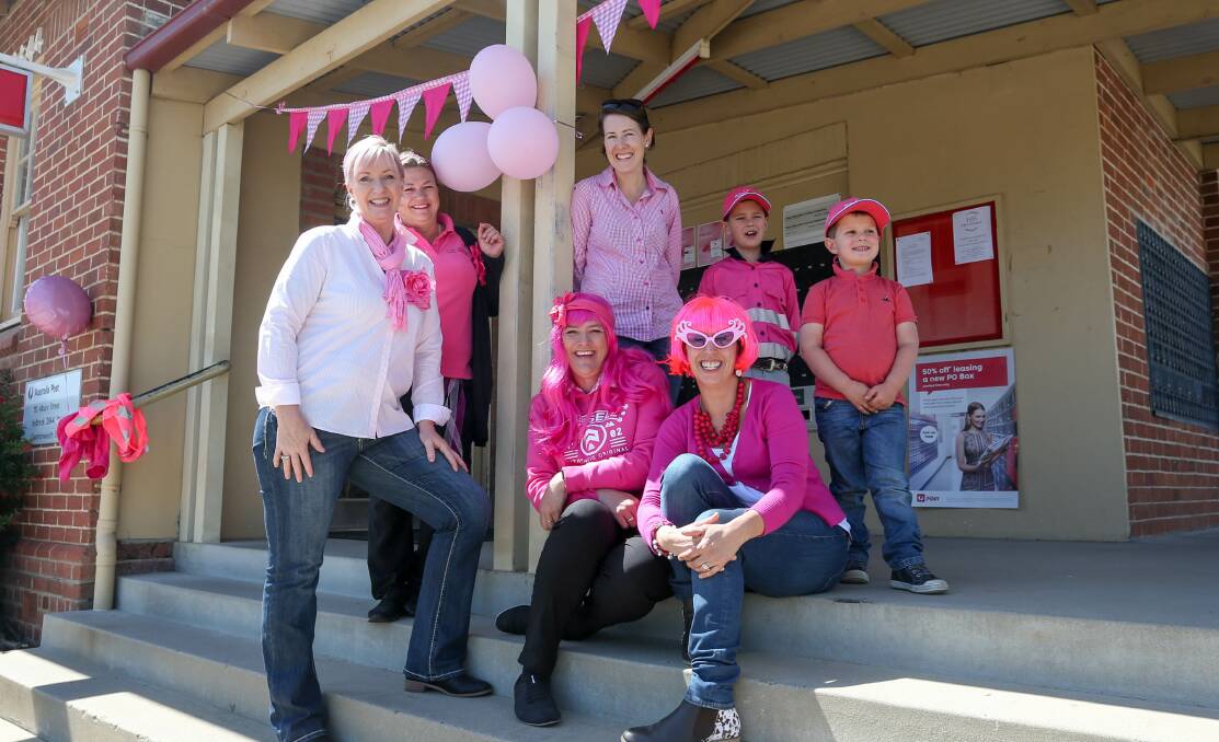 TEAM PINK: The Holbrook community is turning pink for October in support of the McGrath Foundation. Picture: TARA TREWHELLA