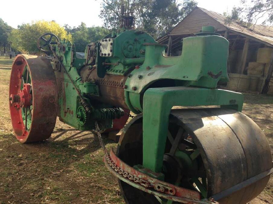 MEMORIES: President Darren Dakos said the Aveling and Porter Steam Roller was removed from Bilson Park in 2002 and holds a lot of memories for people who used play on it as a child. Picture: Easter Vintage Machinery Rally Facebook