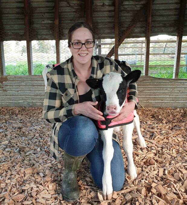 PASSIONATE: City-raised Angela Dunstone swapped a nursing career for the dairy industry and is now assistant herd manager at Hermitage Dairy.
