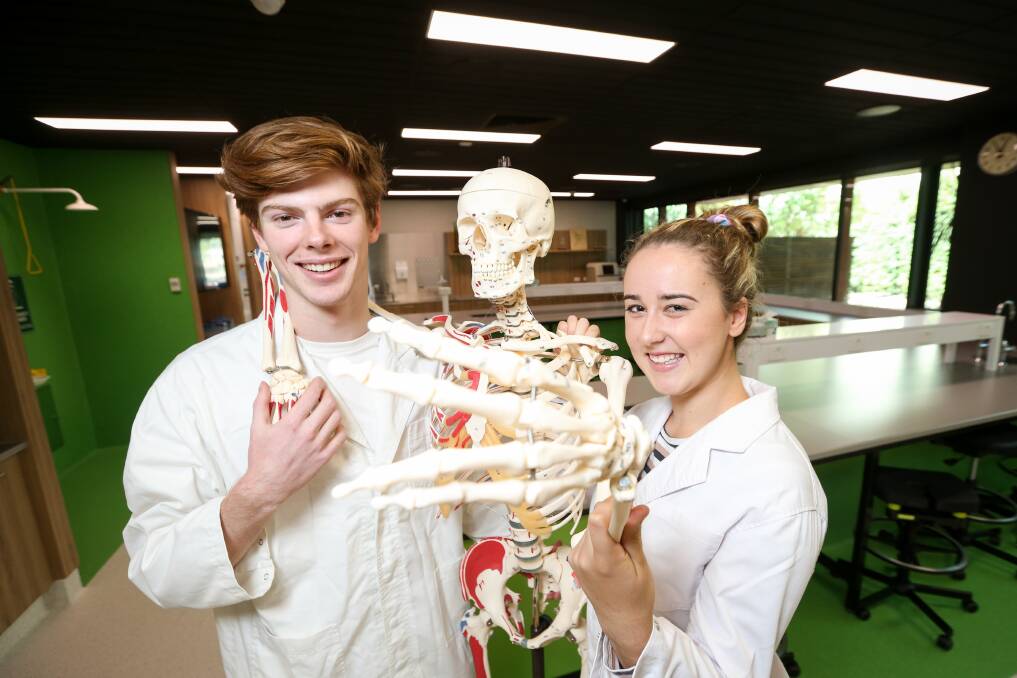 NEXT GEN: Medical students James McConnell and Abigail Malpass are taking advantage of La Trobe Universitys rural pathway into medicine. Picture: JAMES WILTSHIRE