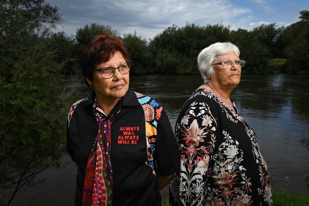 RESPECT THE RIVER: Wiradjuri elders Aunty Muriel Williams and Aunty Edna Stewart are part of a new Victorian government campaign to encourage Aboriginal storytelling. Picture: MARK JESSER
