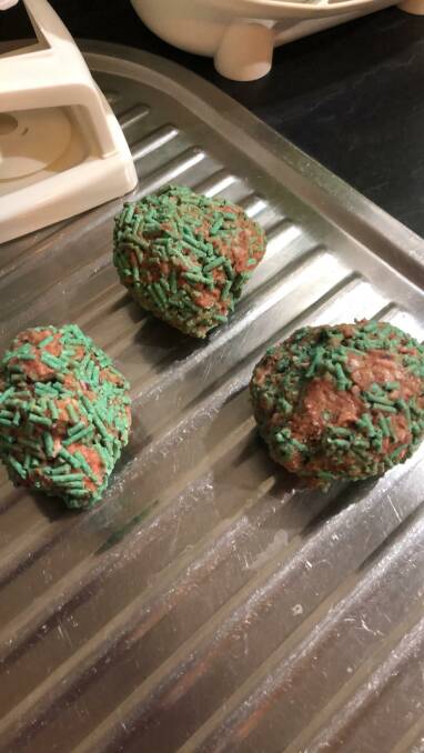 The baited meat balls Ms Sutherland found in her backyard. 