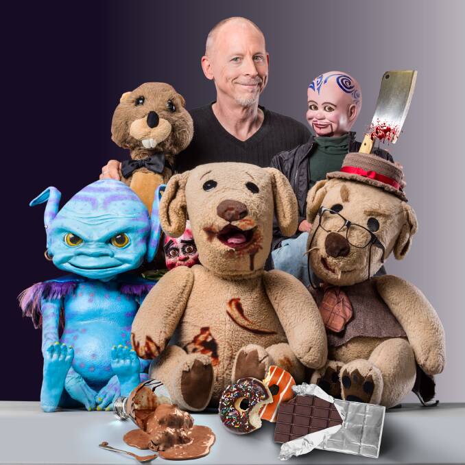 CHARACTERS: David Strassman with his puppets Kevin the Alien, Sid Beaverman, Ted E Bare, Chuck Wood and Grandpa Fred are coming to the Albury Entertainment Centre next month.