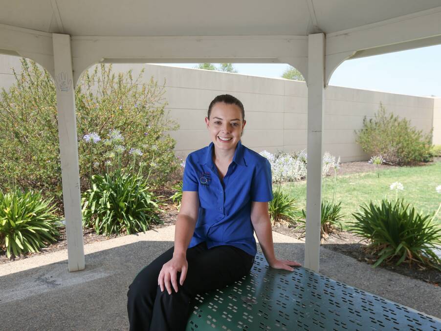 NEXT IN LINE: Nolan House nurse unit manager Jess Cullen in the courtyard space which will be benefit from the 2020 City2City. 